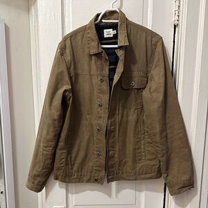 Men's Flint and Tinder Waxed Trucker Jacket Flannel Lined Sz Medium